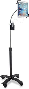Gooseneck Floor Stand for 7-13in Tablets - Adjustable Mobile Stand