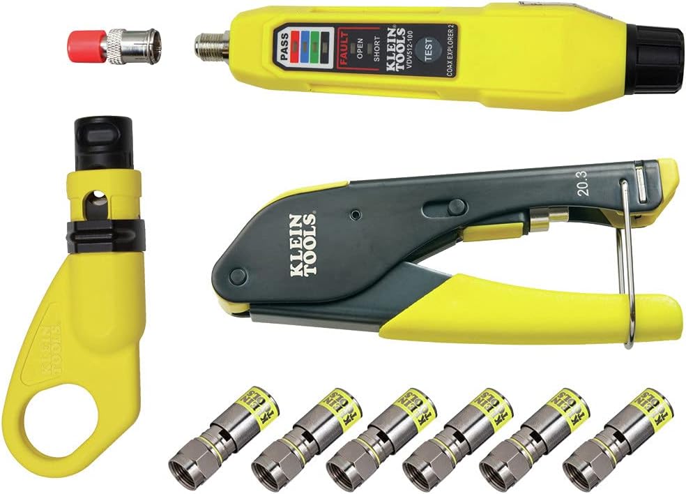 Klein Tools VDV002-818 Coax Install and Test Kit for Professionals