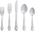 RiverRidge Rose Monogrammed Flatware Set 46 Piece (Style B42W)