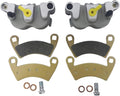 Front Left Right Brake Caliper Set with Pads for Polaris Ranger