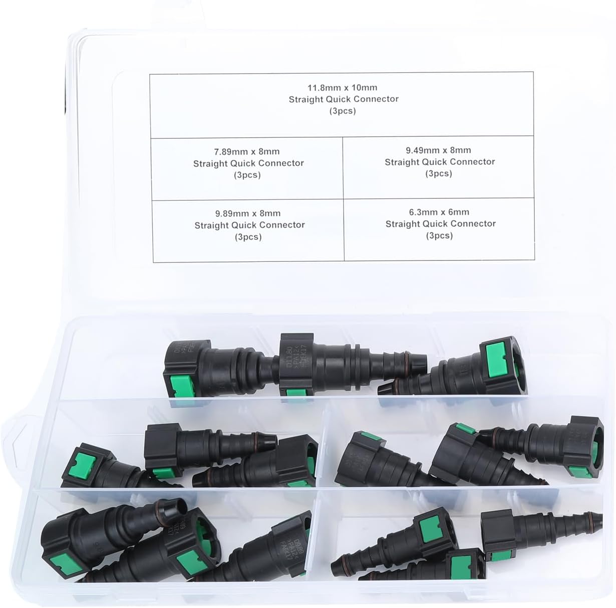 15PCS Assorted Fuel Line Quick Connector Kit for Easy Installation