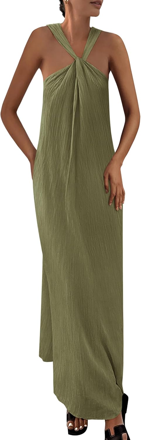 PRETTYGARDEN Womens Casual Long Summer Maxi Dress with Pockets