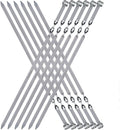 Large Metal Skewers for Grilling Shish Kebab Sticks 22 in - Heavy Duty