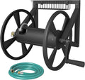 Triangle Wall Mounted Garden Hose Reel - Heavy-Duty Outdoor Holder