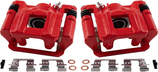 TRQ Rear Performance Brake Caliper Set for Honda Pilot 2009-2015