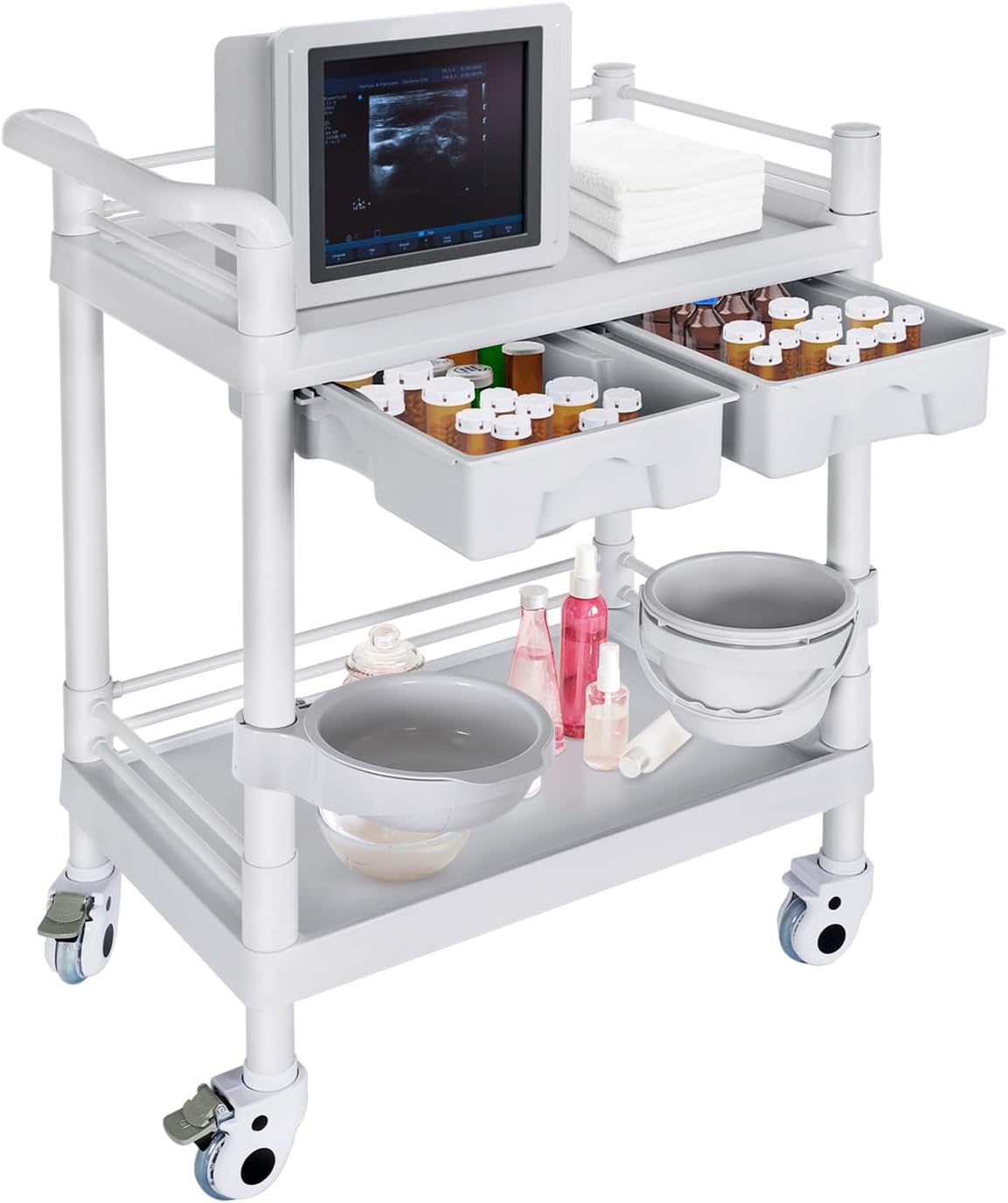 Medical Mobile Trolley Cart for Heavy Duty Storage Needs