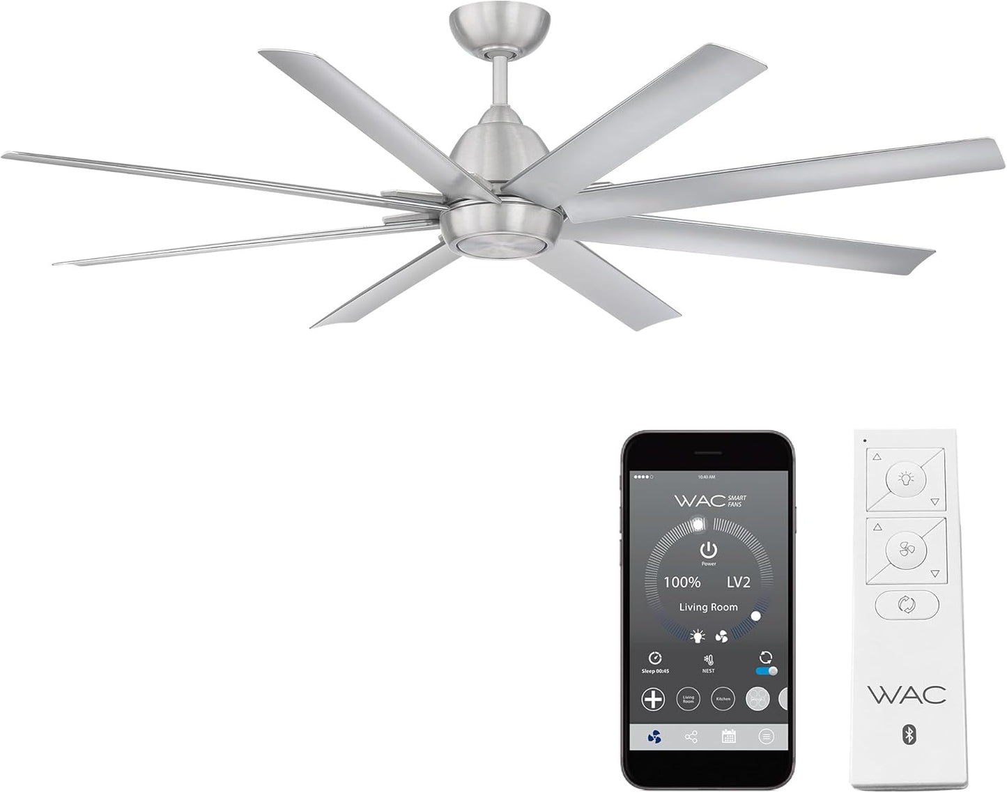 WAC Smart Fan: Ultimate Control 66in - Alexa & App Compatible