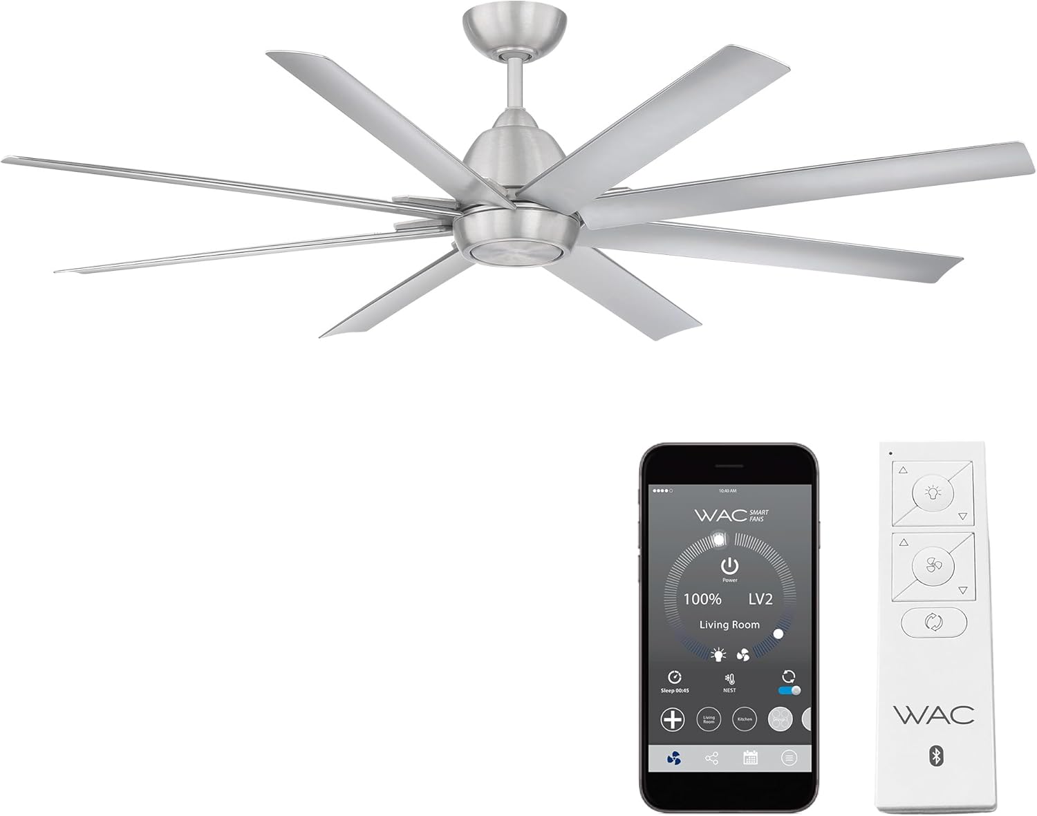 WAC Smart Fan: Ultimate Control 66in - Alexa & App Compatible