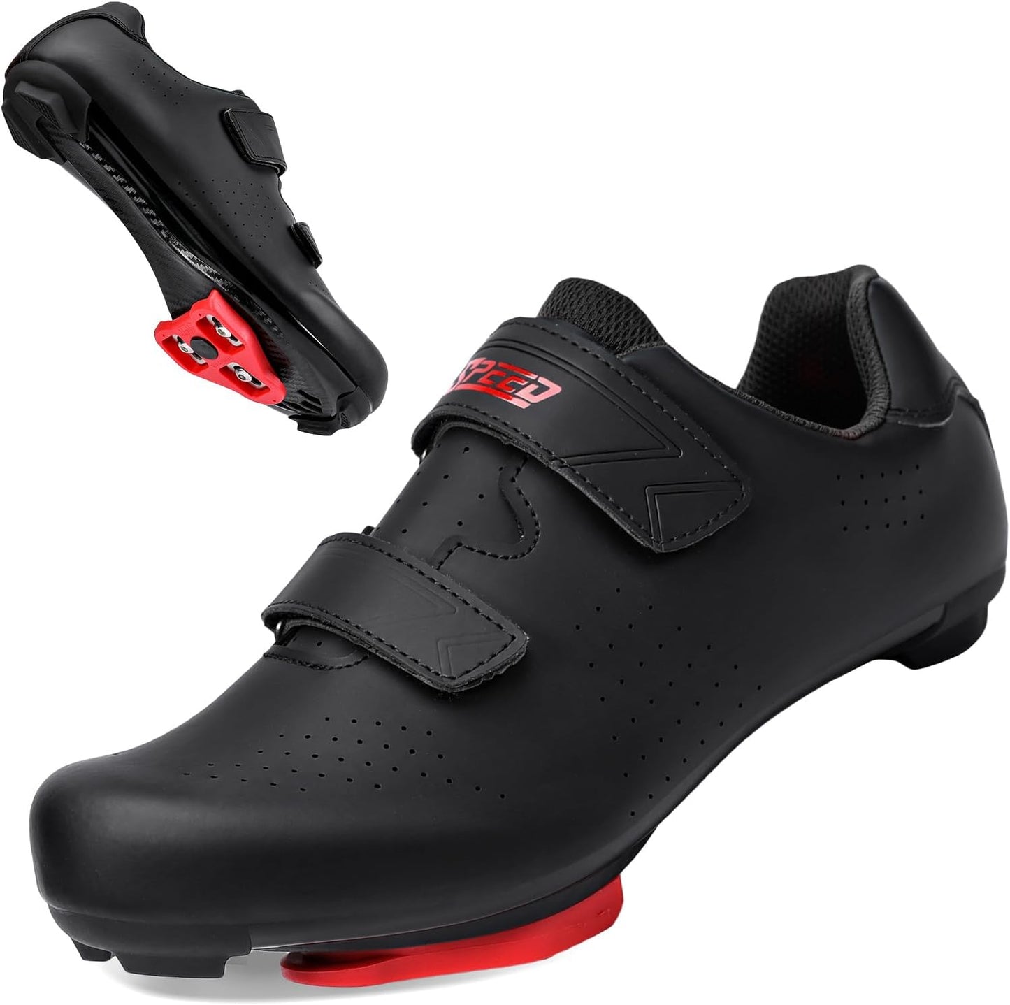 Womens Mens Cycling Shoes with Delta Cleats for Indoor Riding