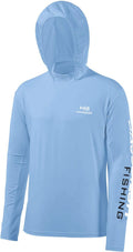 UPF 50+ Mens UV Sun Protection Long Sleeve Performance Fishing Hoodie