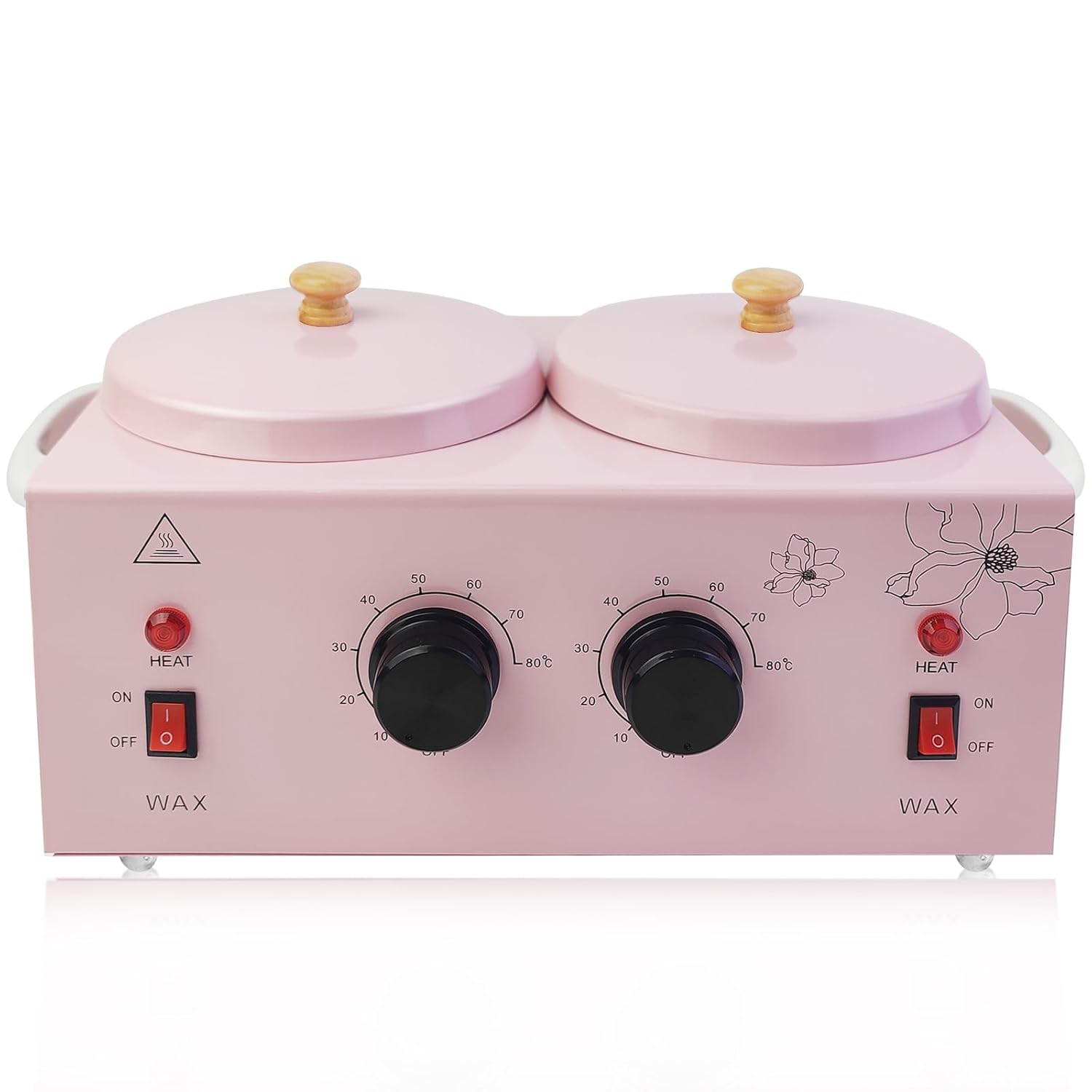 Portable Wax Warmer with Adjustable Temperature for Hair Removal