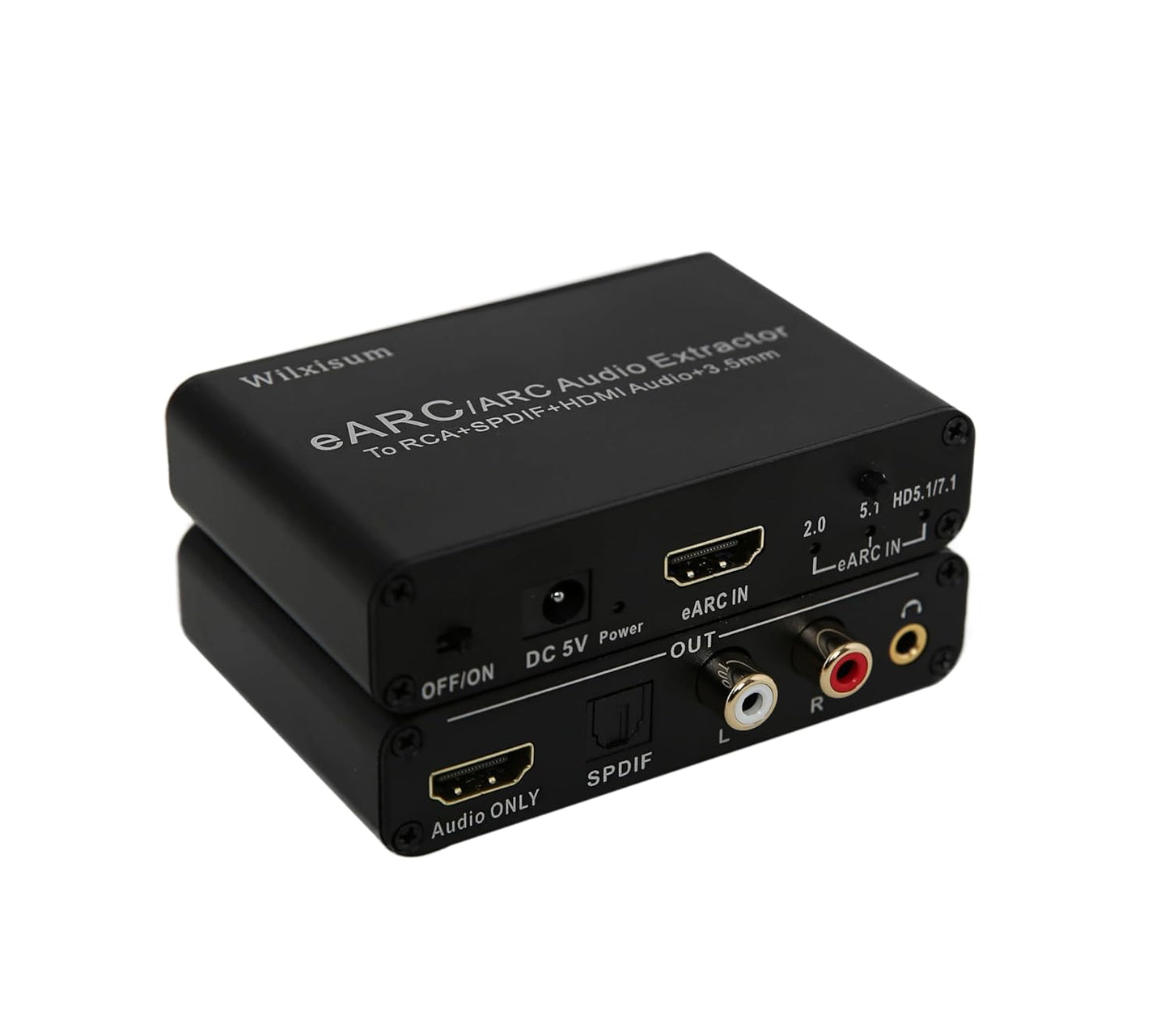 HDMI Earc/Arc Audio Extractor for RCA, Optical, 3.5mm Output
