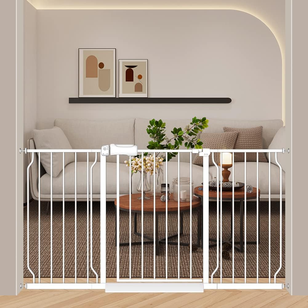 57.5-62 Inch Extra Wide Baby Gates for Stairs and Doorways