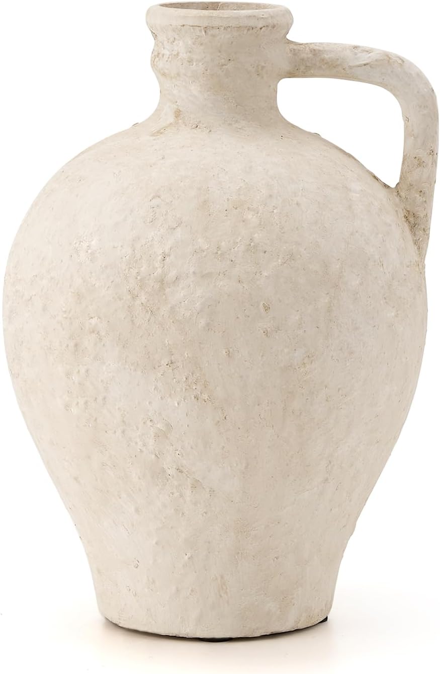 LUKA Ceramic Rustic Farmhouse Vase for Stylish Home Decor