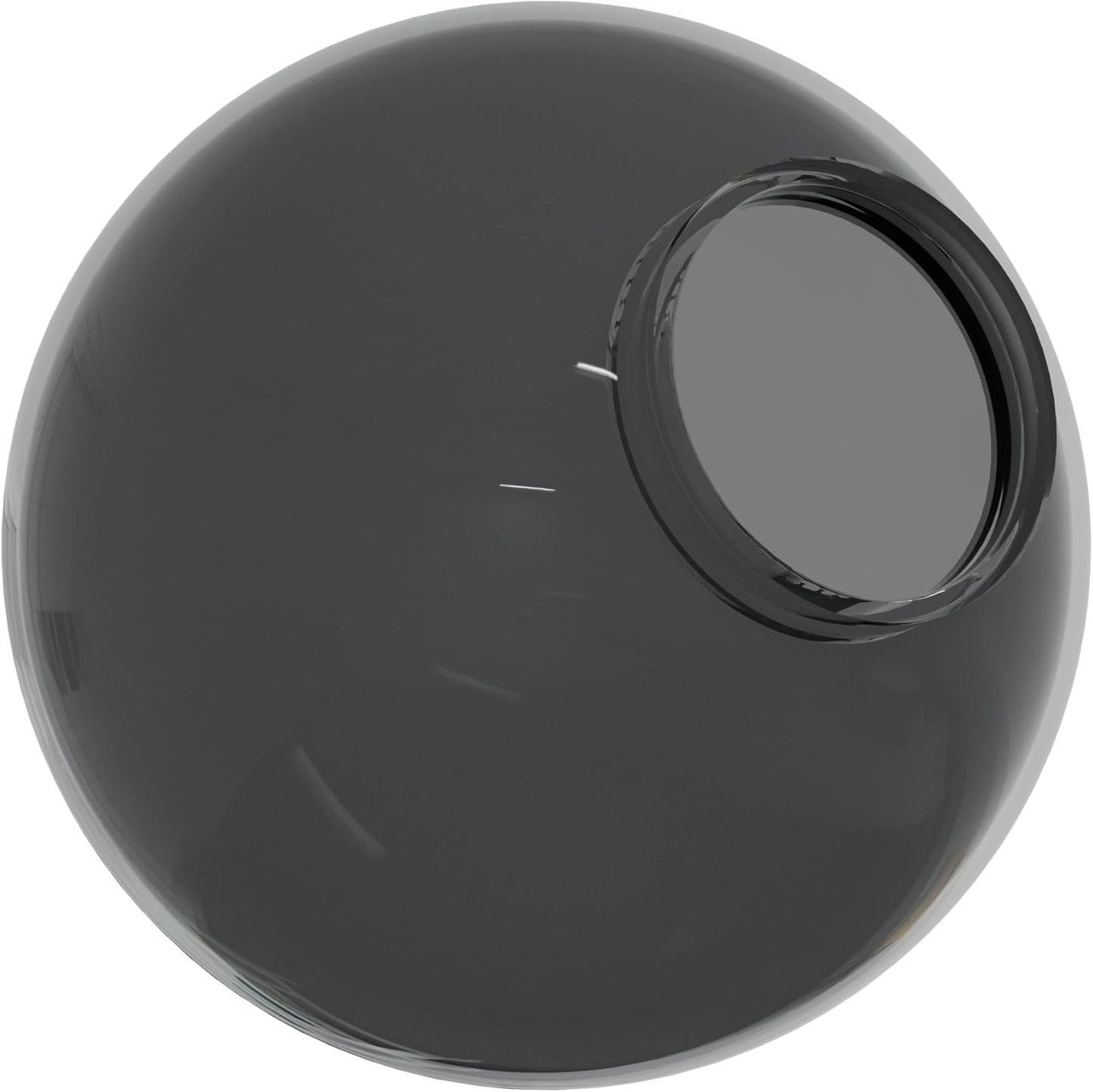 KastLite 10in Smoke Acrylic Lamp Post Globe for Outdoor Use