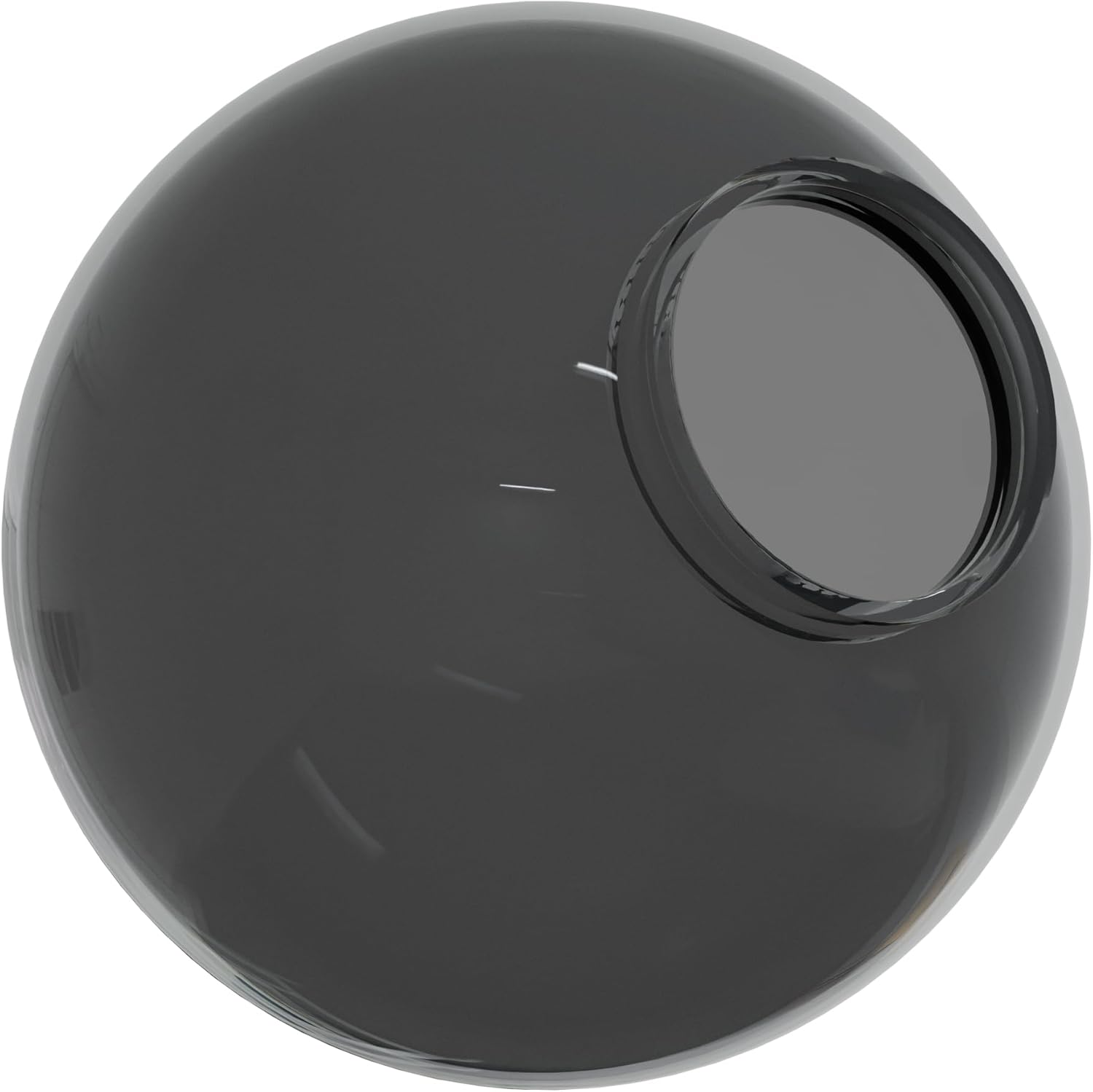 KastLite 10in Smoke Acrylic Lamp Post Globe for Outdoor Use