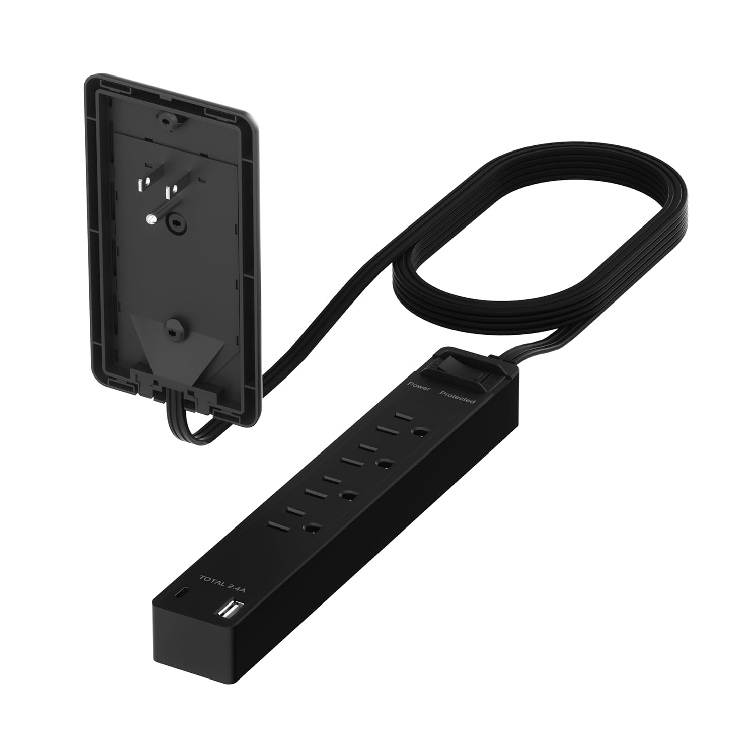 LIDER Surge Protected Outlet Extender: Slim Design, Fast Charging
