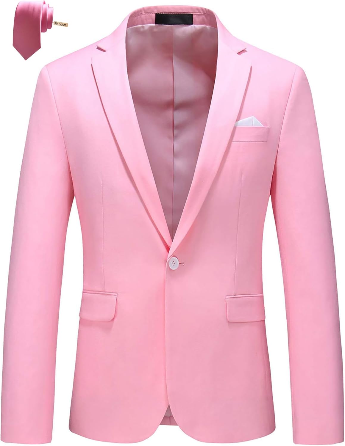 MOGU Blazer for Men: Casual Fit Jacket with One Button Style