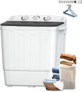 Sportpulse Mini Twin Tub 18lbs Portable Washing Machine - Compact