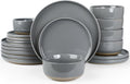 Famiware Milkyway Plates and Bowls Set, 18 Piece Dinnerware Set