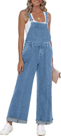 Vetinee Womens Denim Overalls for Comfortable Everyday Wear