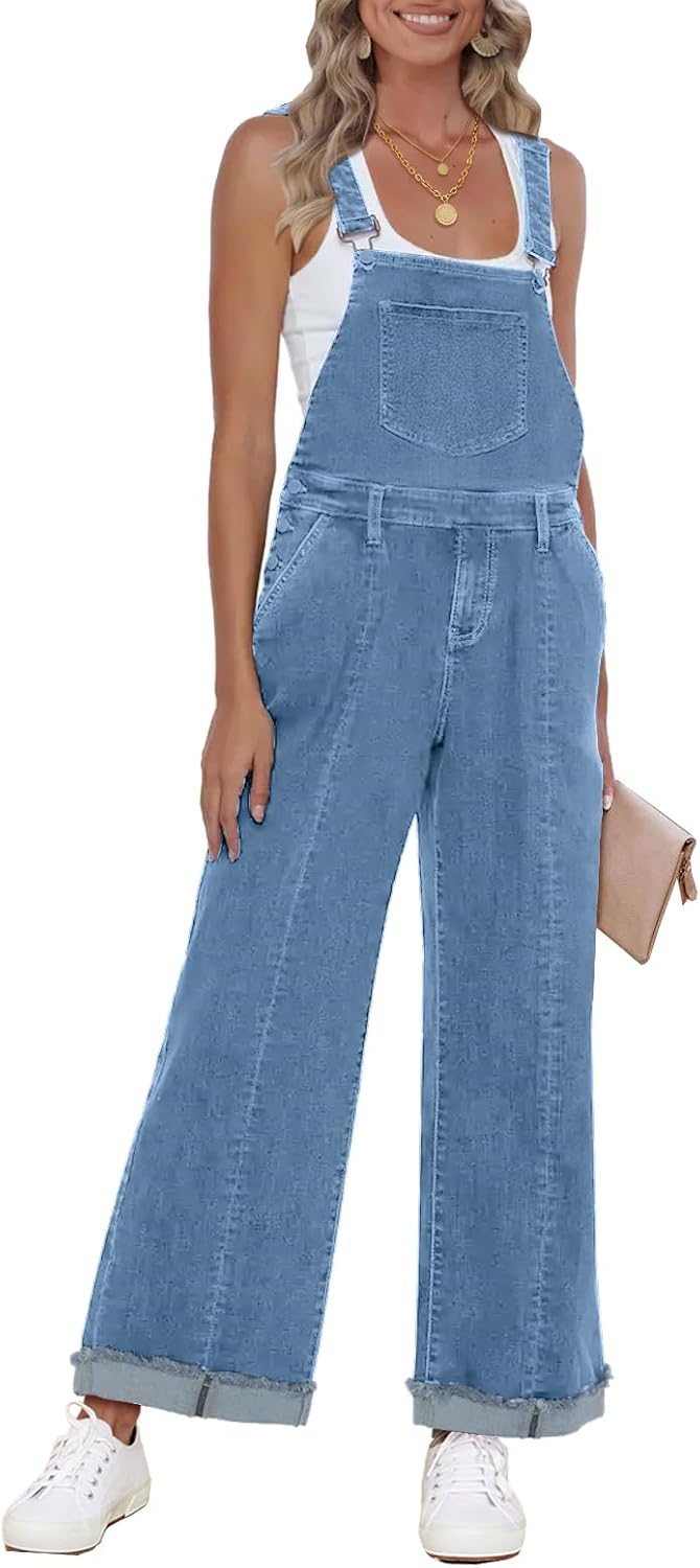 Vetinee Womens Denim Overalls for Comfortable Everyday Wear