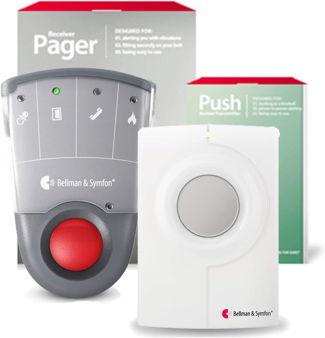 Wireless Doorbell Detector & Personal Alarm Set
