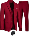 Furuyal Men's Suits 3 Piece Slim Fit Suit Set - Smart Slim Tuxedo is