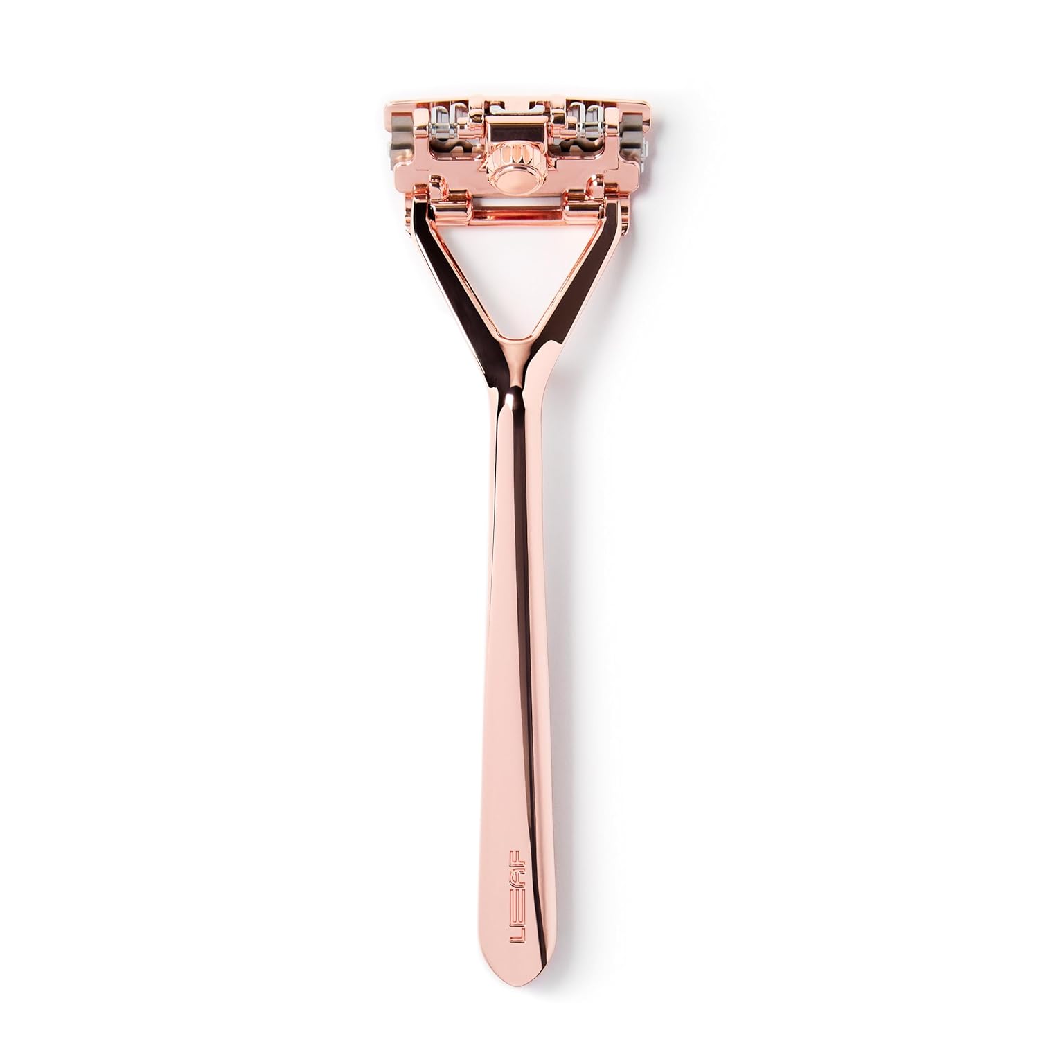 Leaf Razor in Rose Gold - Eco-Friendly Shaver for All
