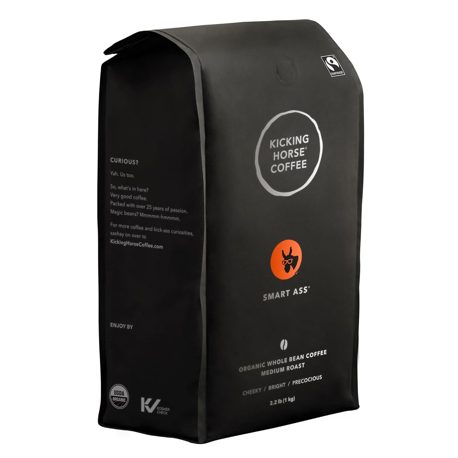 Certified Organic Medium Roast Whole Bean Coffee - Kicking Horse