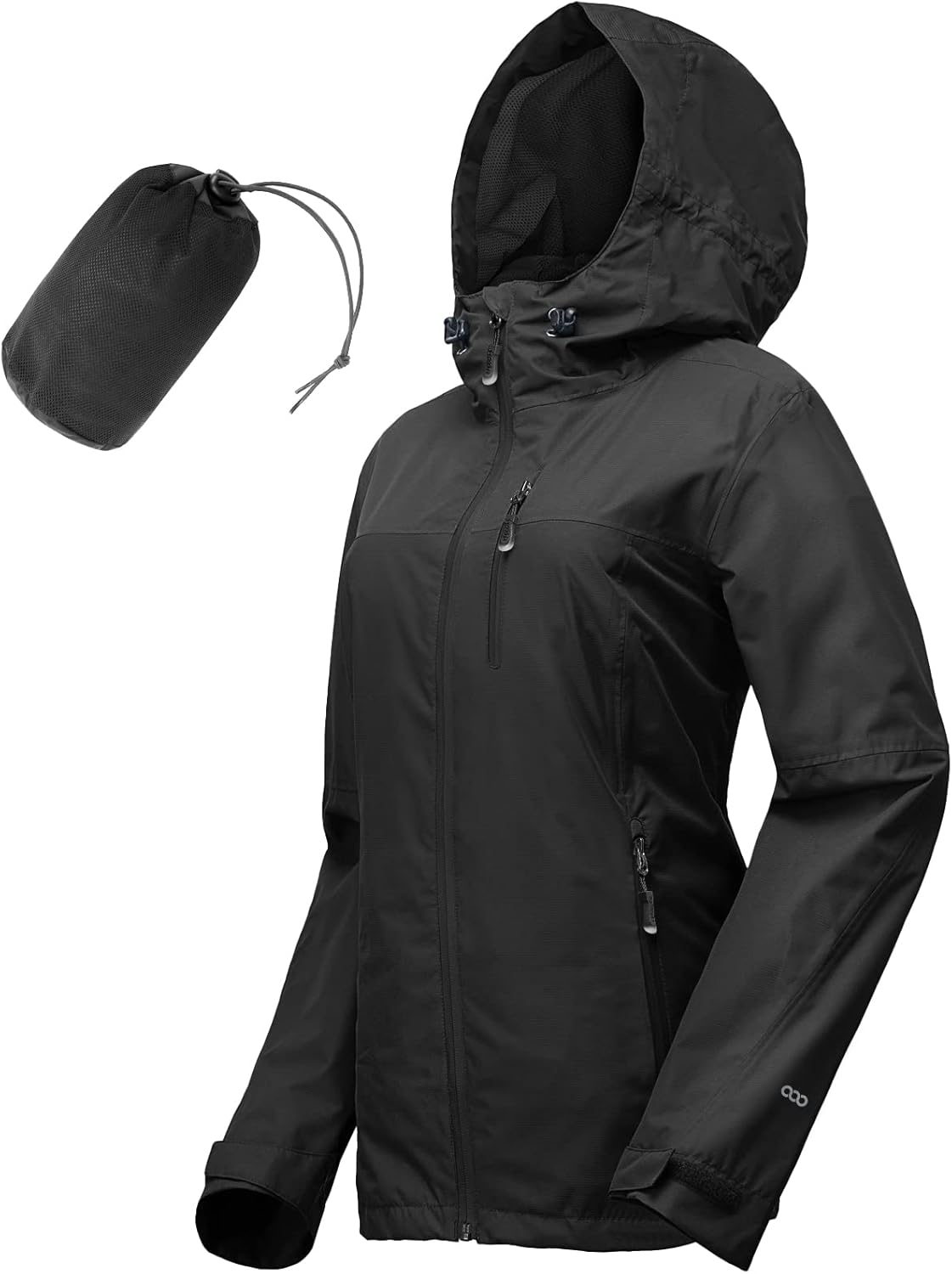 33,000ft Packable Rain Jacket Women Lightweight Waterproof Windbreaker
