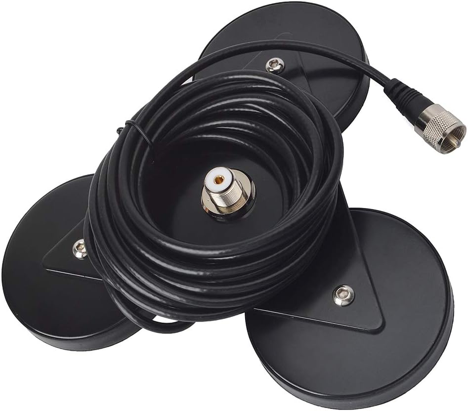 HYS Antenna Magnetic Mount with Heavy Duty Anti-Corrosion Base