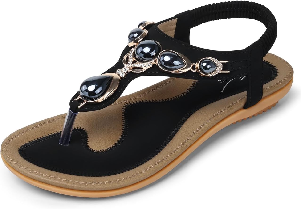 SHIBEVER Flat Sandals for Women: Comfortable Dressy Summer Flats