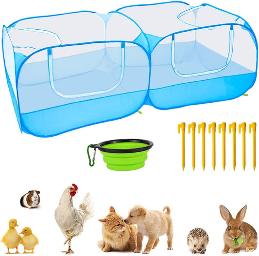 Portable Chicken Coop with Removable Bottom - LISINAN