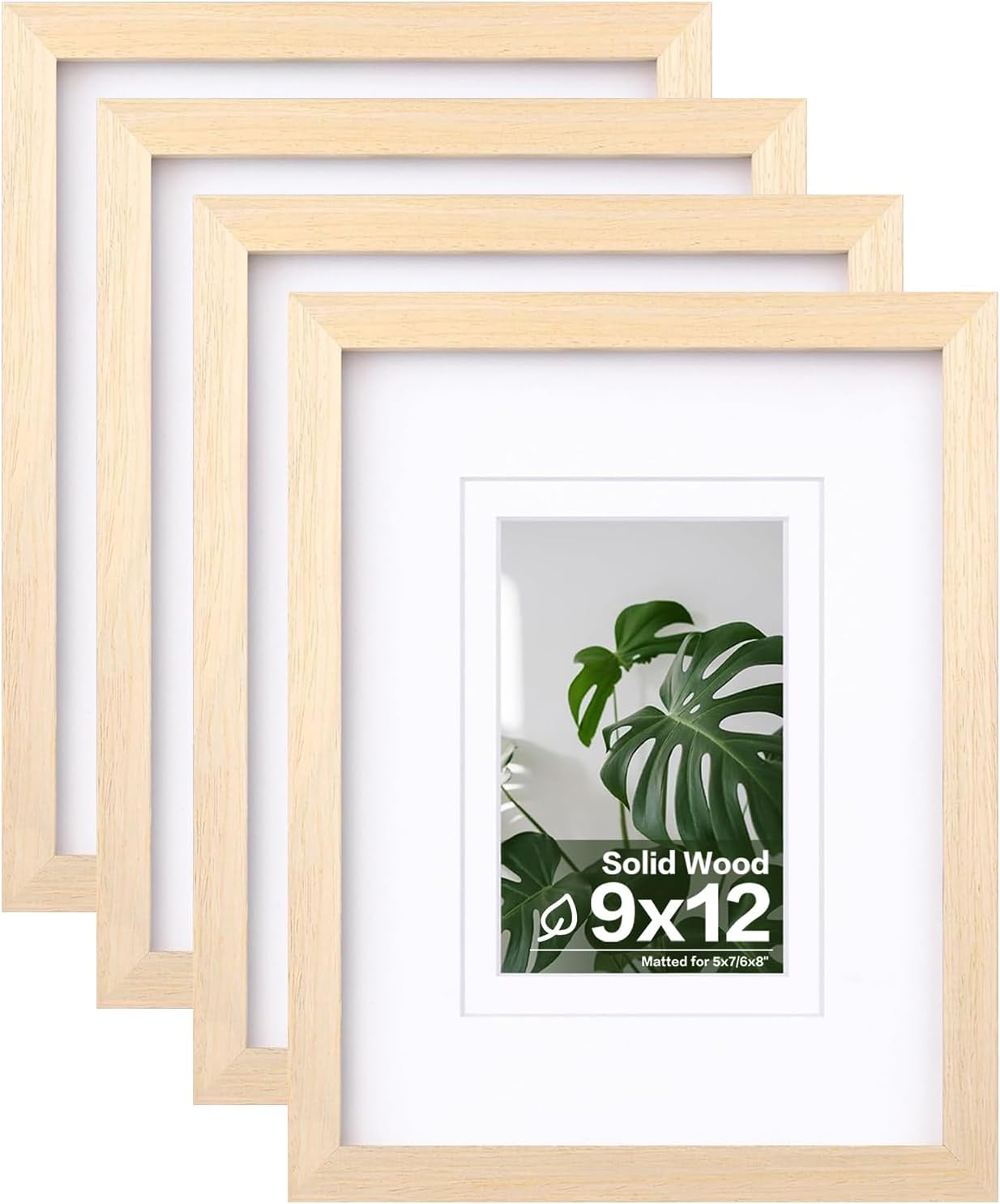 Egofine 9x12 Picture Frames Set of 4 for Home and Office