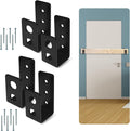 SecurityMan 2x4 Door Barricade Brackets (2-PK) - Heavy Duty Protection