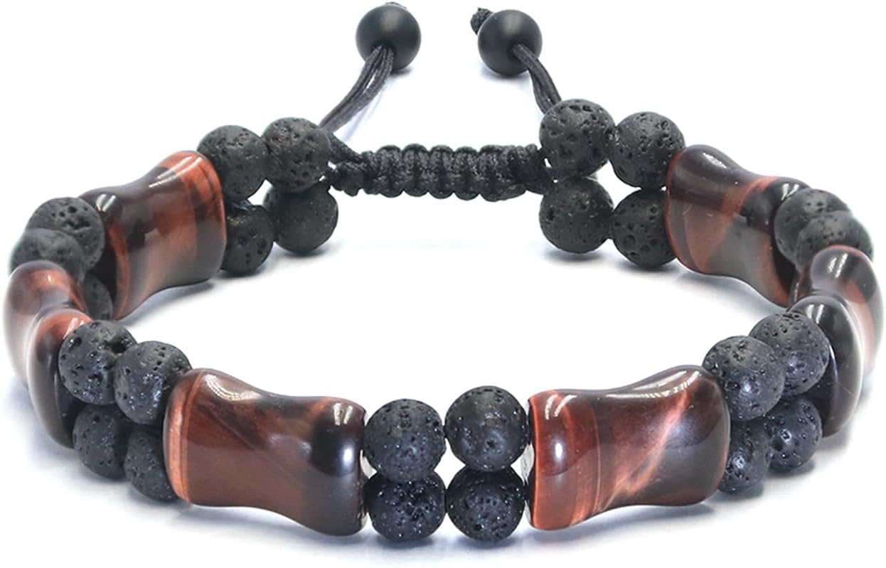 Tigers Eye Stone Beads Bracelet for Men - Unique Healing Jewelry