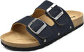 ONCAI Womens Flat Slide Sandals with Arch Support - Adjustable Two