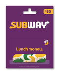 Subway Gift Card for Delicious Meals at Participating Locations