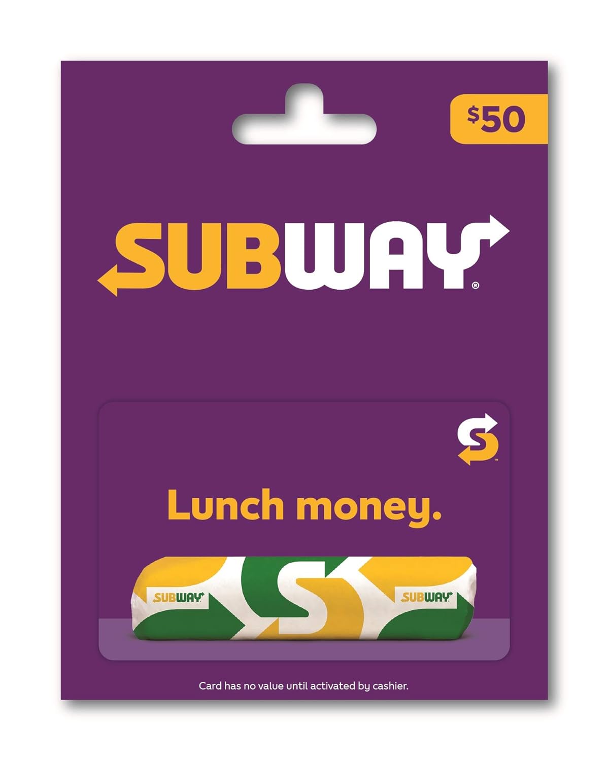 Subway Gift Card for Delicious Meals at Participating Locations