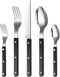 Khen Cutlery Set of 20 Stainless Steel Flatware for 4 - Modern