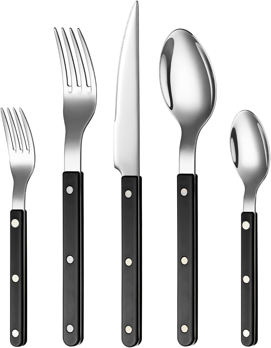 Khen Cutlery Set of 20 - Modern Stainless Steel Flatware