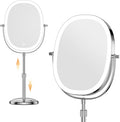 9 Makeup Mirror with Lights 7X Magnification - Height Adjustable