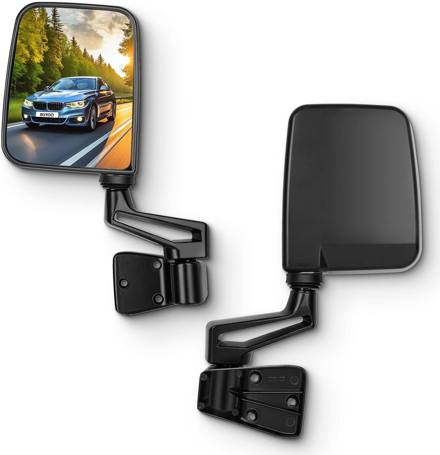 SCITOO Side View Mirrors for Jeep Wrangler Models 1987-2002