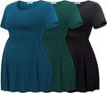 Bearsland Maternity Tops Short Sleeve Scoop Neck - Comfortable Fit