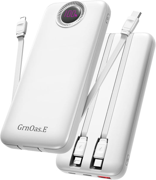 High-Speed 4-Output Portable Charger: Ultimate Travel Essential