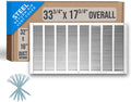 Fits 32x16 Duct Opening Steel Return Air Grille - Quiet, Durable Fit