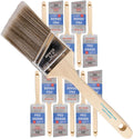 Pro Grade Paint Brushes 12-Pack 2.5in Angle Brushes - Precision Cut-In