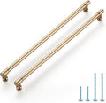 Champagne Bronze Cabinet Handles 12-3/5 in Center - Modern Pulls