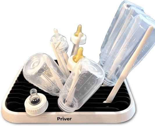 Priver Baby Bottle Drying Rack - Space-Saving High Capacity